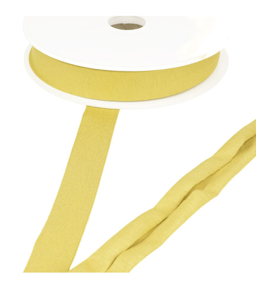 20m reel stretch jersey bias Mustard 20mm