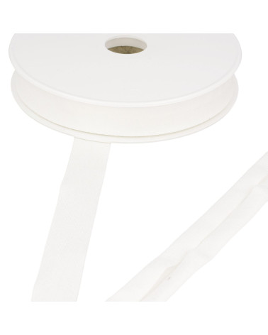Bobina da 20 m in sbieco jersey elasticizzato Ecru 20 mm