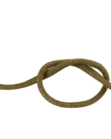 25-m-Spule aus geflochtener Metallic-Kordel in Khakigrün/Gold, 6 mm
