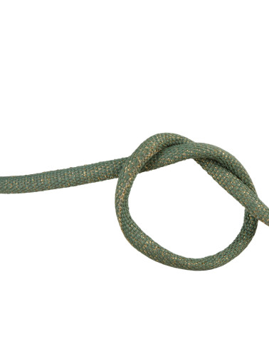 25-m-Spule aus geflochtener Kordel in Grün/Gold-Metallic, 6 mm