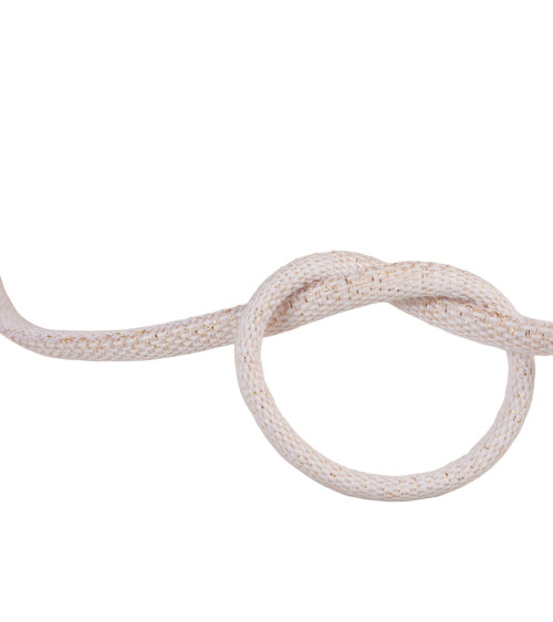 25m spool of pink/gold metallic braided cord 6mm