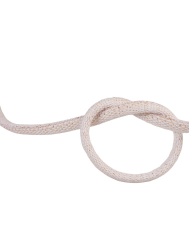Bobine 25m cordon tresse métallisé rose/or 6mm