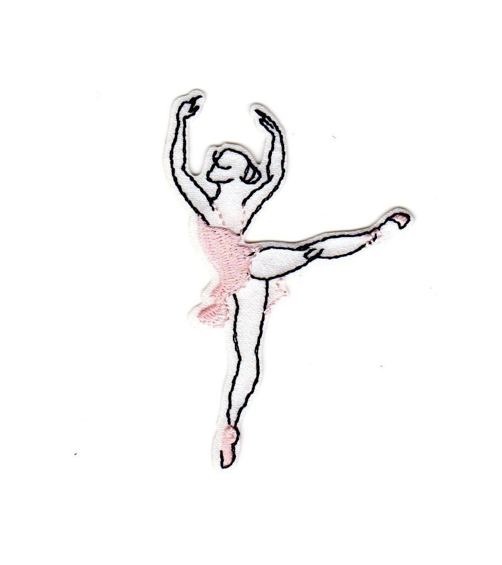 Set di 3 toppe termoadesive Piccola Ballerina Ballerina 5x5,5 cm