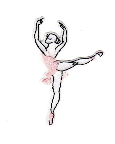 Set of 3 iron-on patches Little Dancer Ballerina 5x5.5 cm