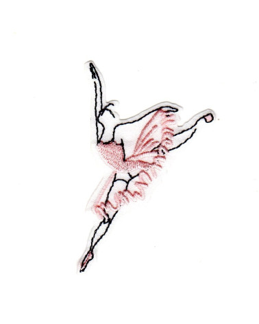 Set of 3 iron-on badges Dancer in height 4.5x7 cm