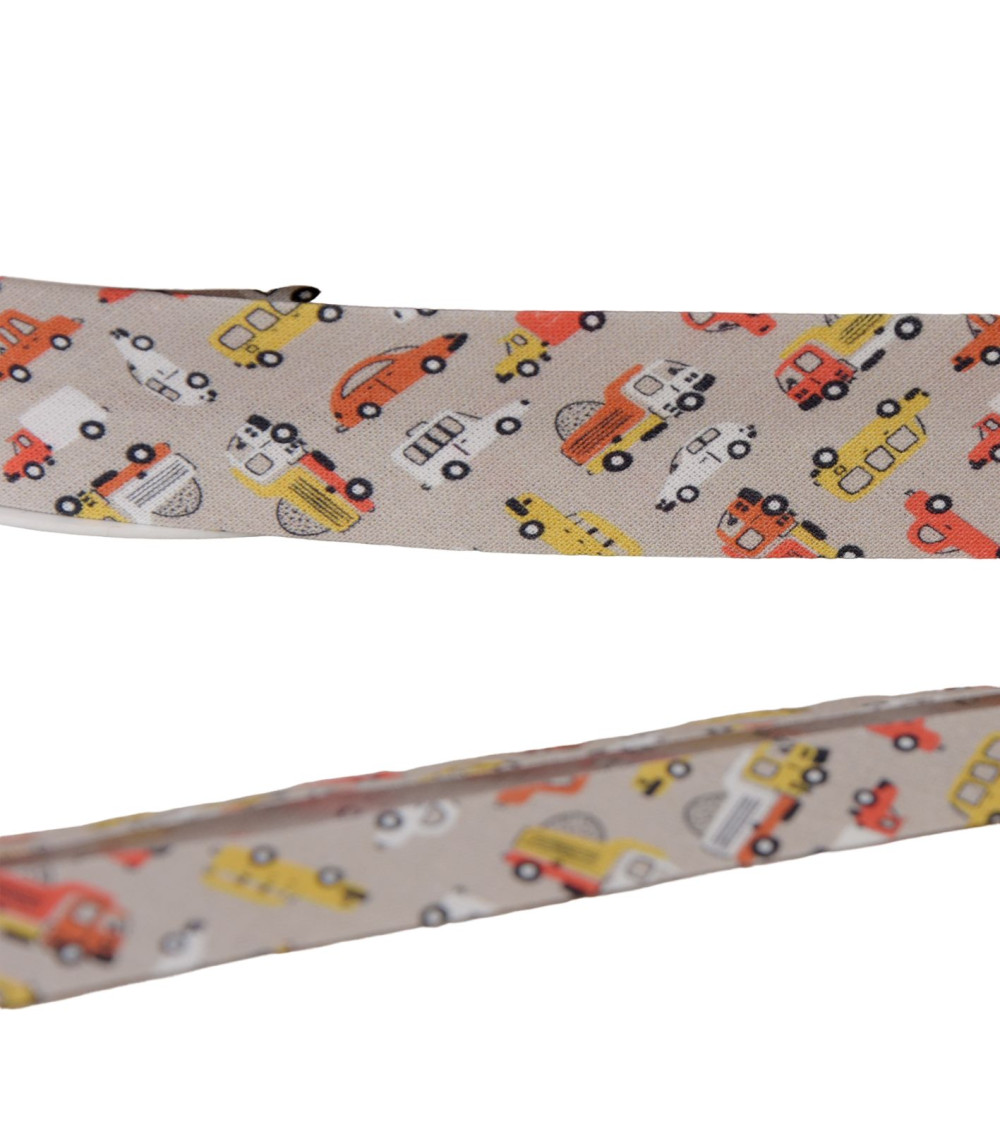 Cart bias binding 100% taupe cotton 25mm per meter