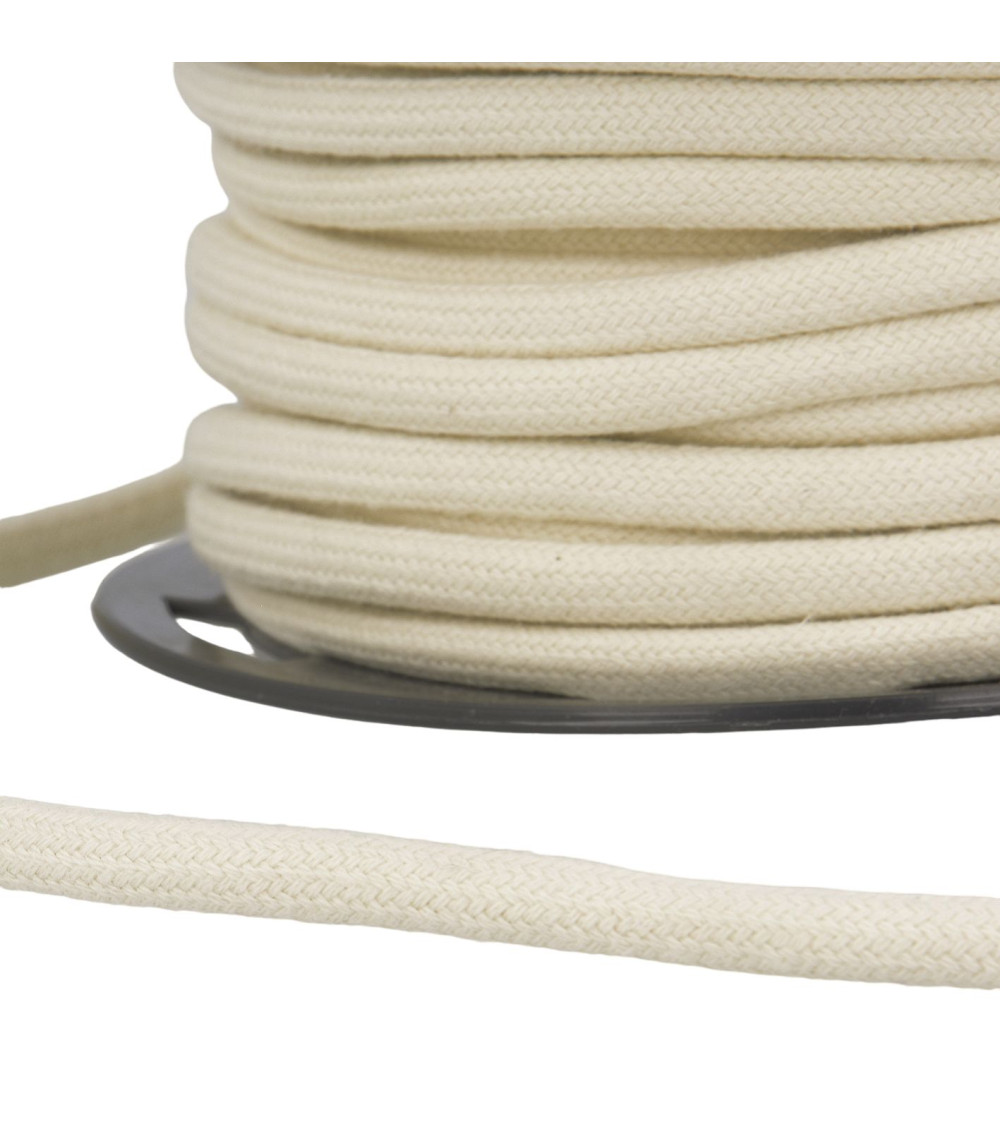 30m spool 4mm ecru cotton cord