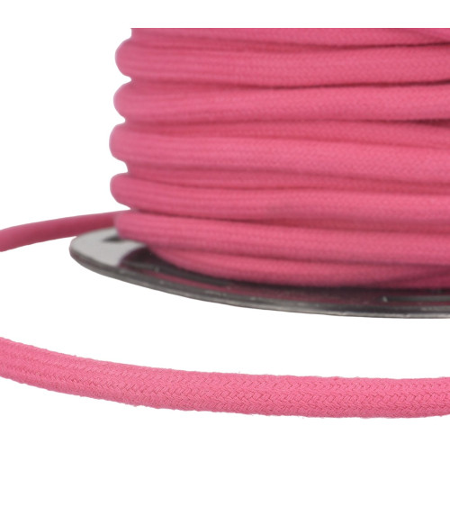 Bobine 30m Cordon coton fuchsia 4mm