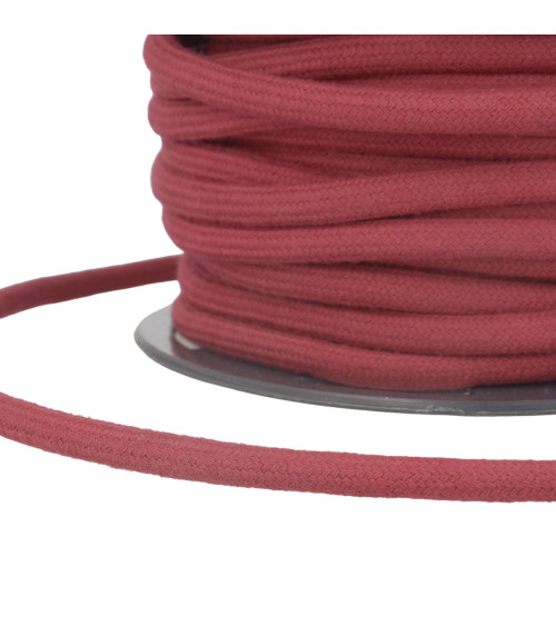20m spool Burgundy red cotton cord 8mm
