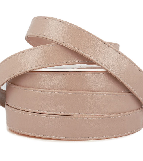 10m reel Nude faux leather strap 25mm