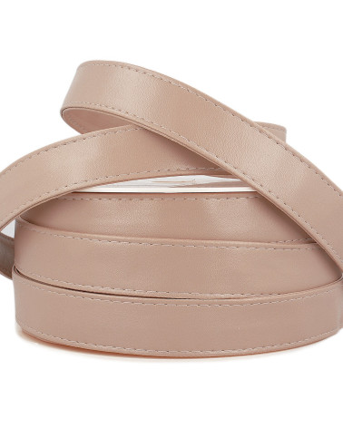 Bobine 10m Sangle simili cuir nude 25mm