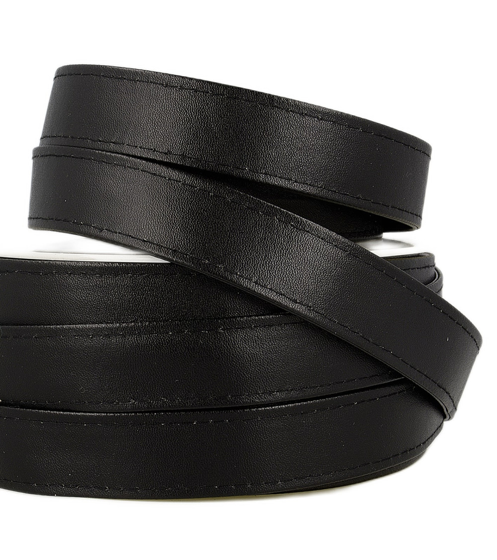 10m reel Black imitation leather strap 25mm