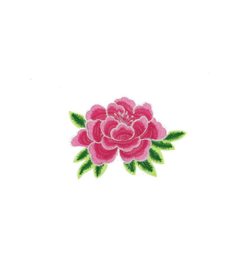 Ecusson thermocollant grand format rose 17 x 12cm