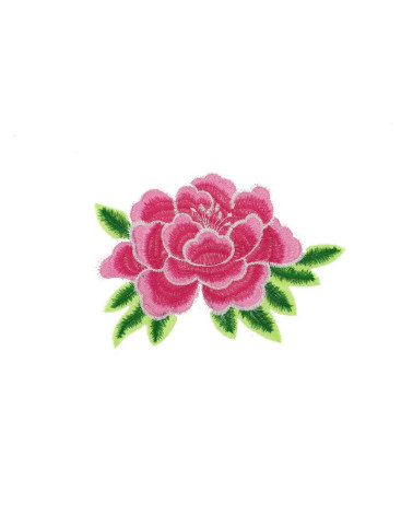 Toppa termoadesiva rosa di grande formato 17 x 12 cm