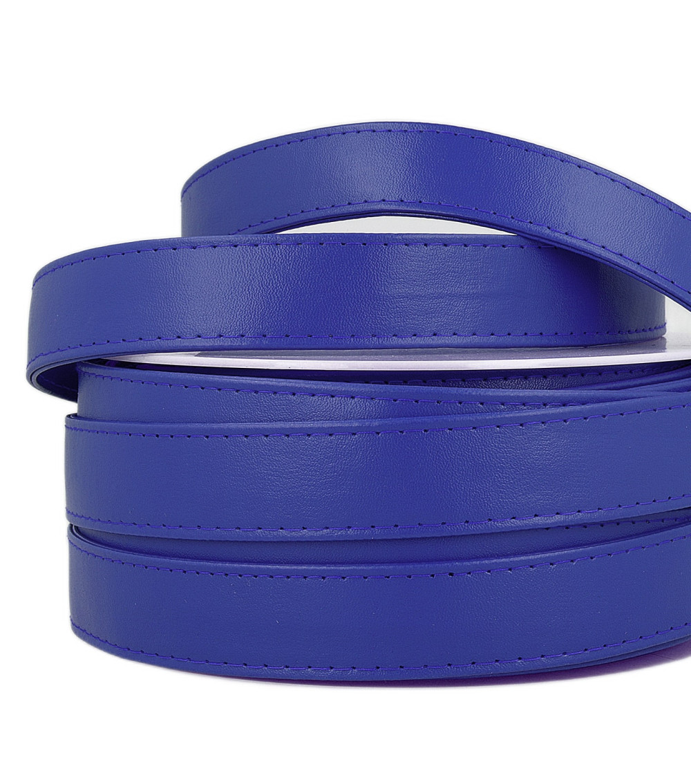 10m reel Royal blue faux leather strap 25mm
