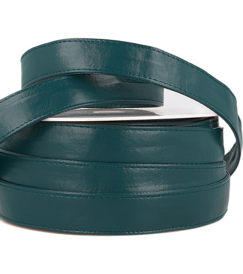 10m reel Duck blue imitation leather strap 25mm