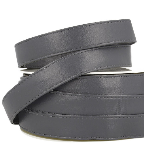 10m reel Dark gray imitation leather strap 25mm