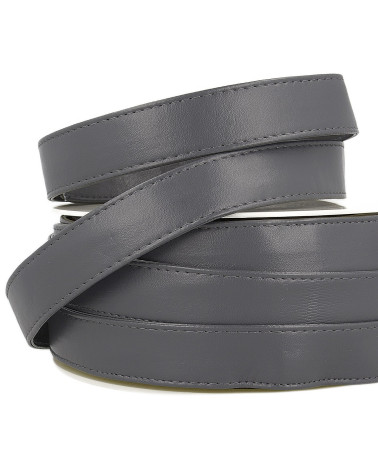 10m reel Dark gray imitation leather strap 25mm