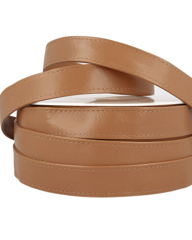 10m reel Beige imitation leather strap 25mm