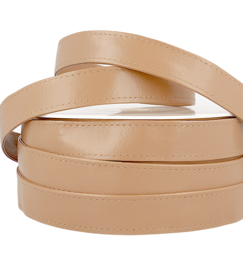 10m reel Faux leather linen strap 25mm