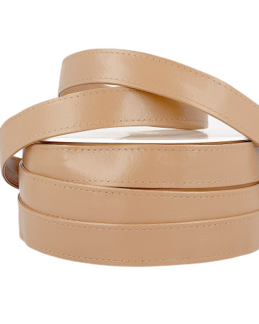 10m reel of 25mm linen faux leather strap