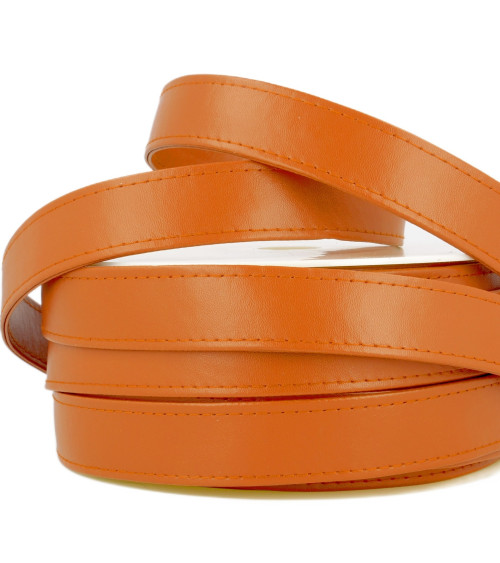 10m reel Orange imitation leather strap 25mm