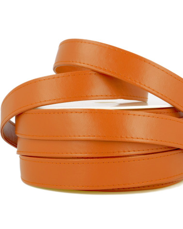 Bobine 10m Sangle simili cuir orange 25mm