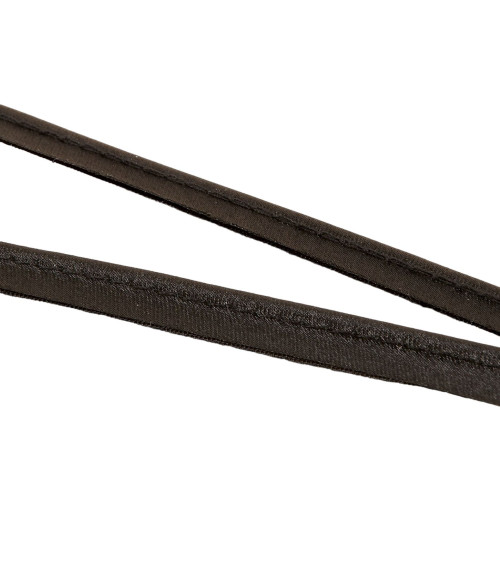 25m spool with satin piping 10mm black