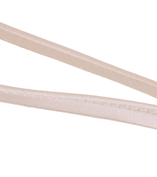 25m spool with satin piping 10mm light gray