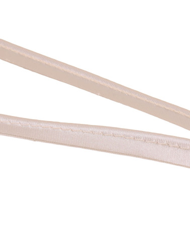 Bobina da 25 mt con piping satinato da 10 mm grigio chiaro