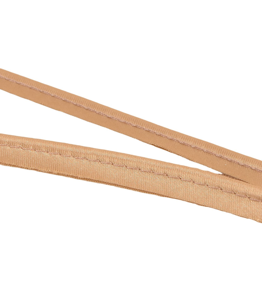 25m spool with satin piping 10mm beige