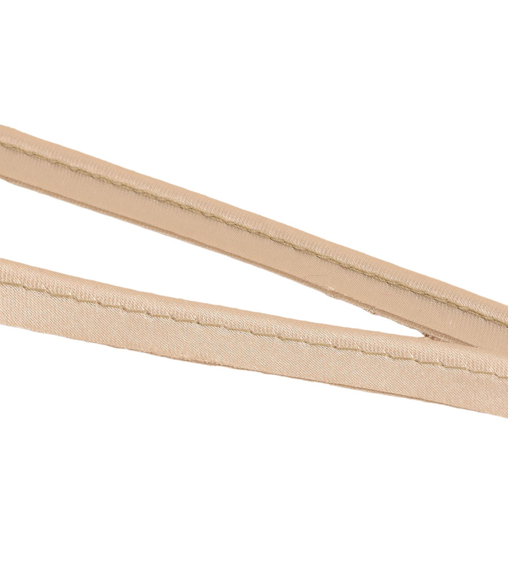 Spool 25m satin piping 10mm taupe