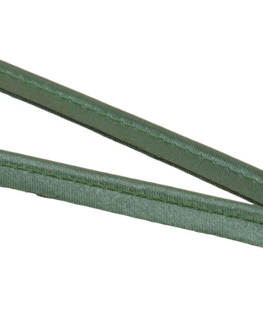 25m spool with satin piping 10mm bottle green