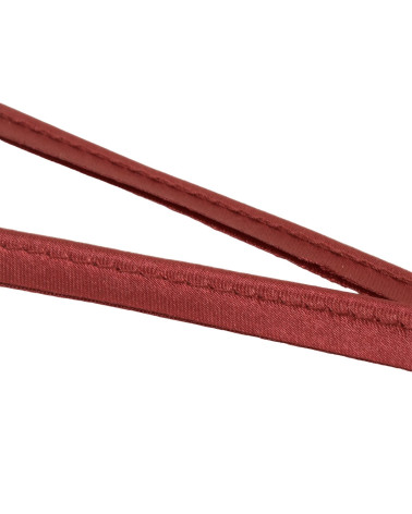 Bobina da 25 mt con bordino satinato da 10 mm bordeaux