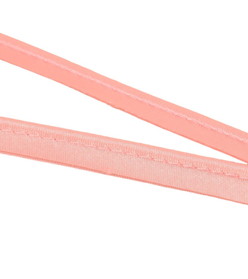 25m spool with satin piping 10mm light pink