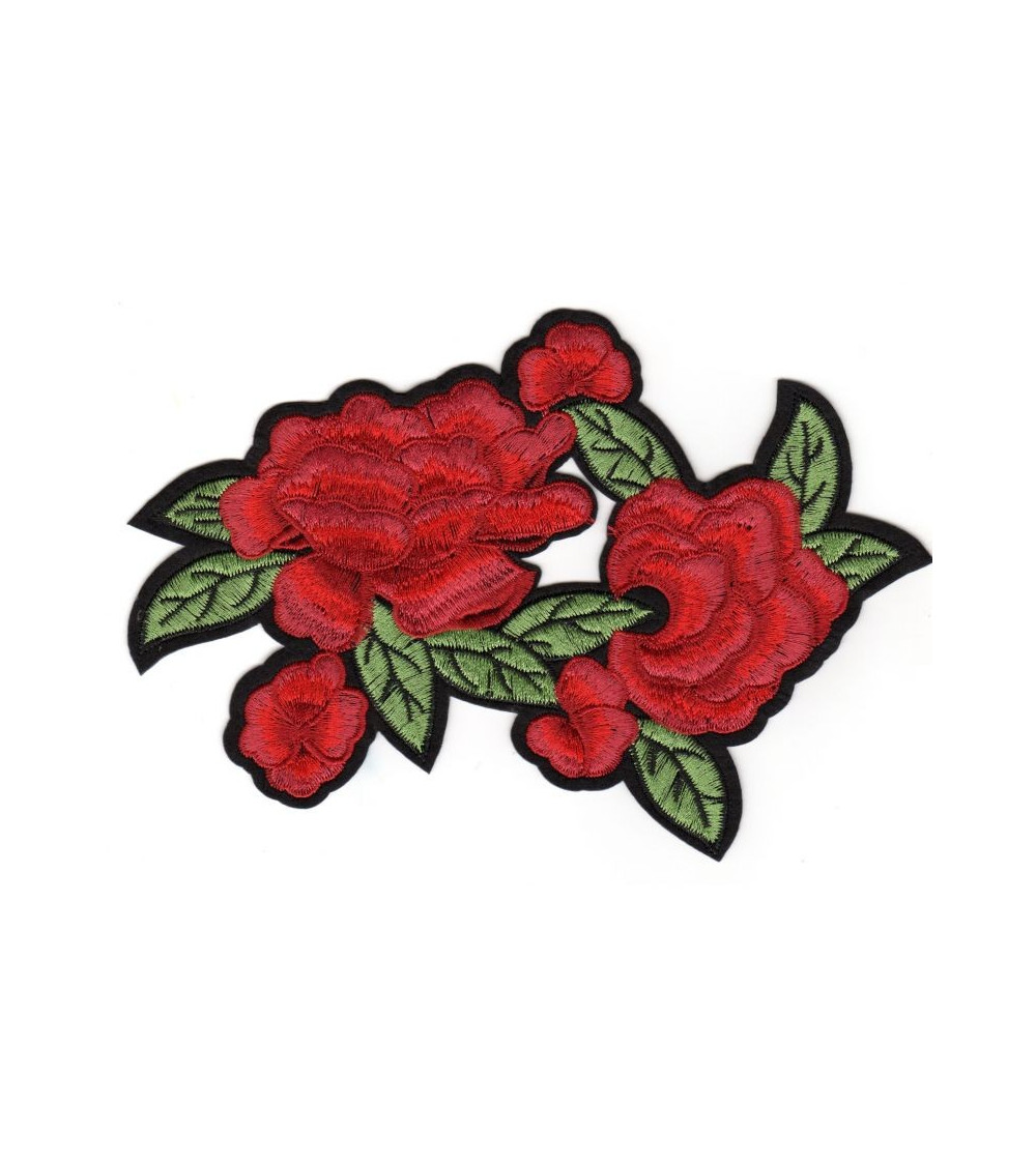 Grande toppa termoadesiva doppia rosa 14 x 19 cm