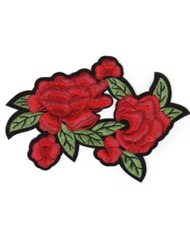 Grande toppa termoadesiva doppia rosa 14 x 19 cm