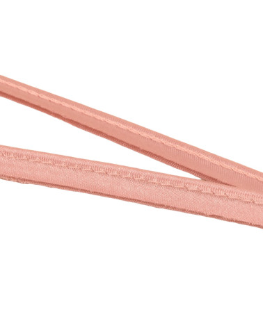 25m spool with satin piping 10mm old pink