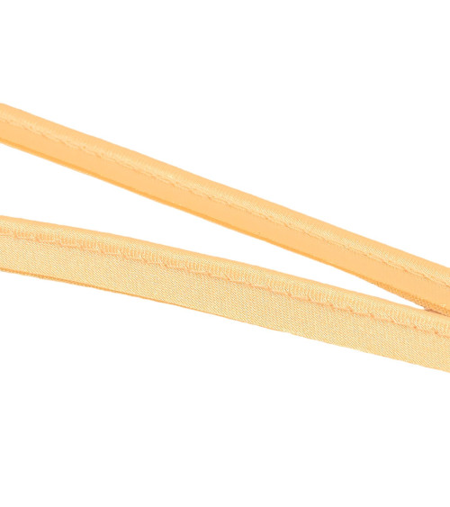 Spool 25m satin piping 10mm straw yellow
