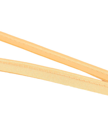 Bobine 25m passepoil satin 10mm jaune paille