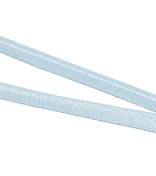 10mm light blue satin piping per meter