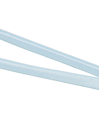 10 mm hellblaue Satinpaspel pro Meter