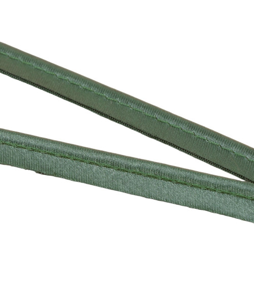 10mm bottle green satin piping per meter