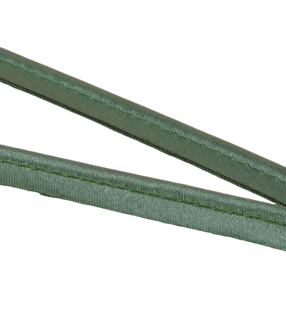 10mm bottle green satin piping per meter