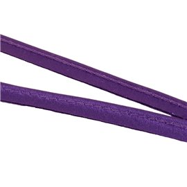 Passepoil satin 10mm violet au mètre