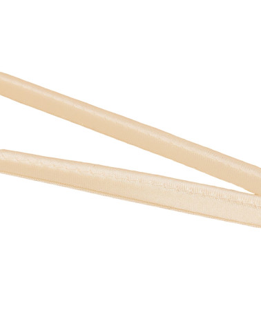 10mm light ecru satin piping per meter