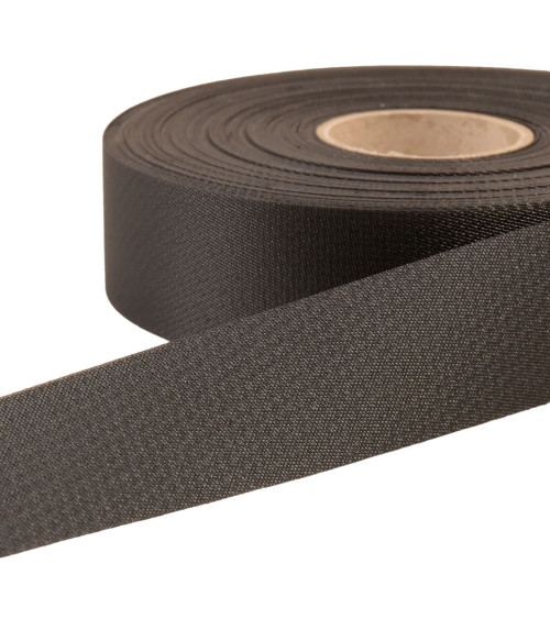 25m reel bias tape flat water-repellent exterior 30mm black