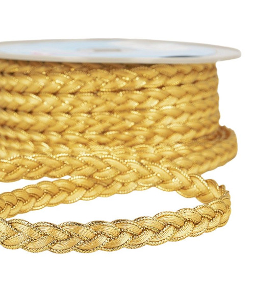 15m spool Gold/gold braided braid 12mm