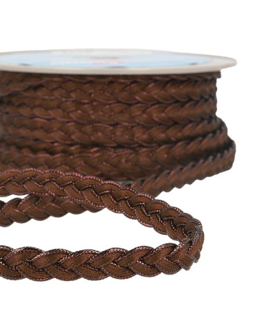 15m Spule Geflochtenes Geflecht Braun/Braun 12mm