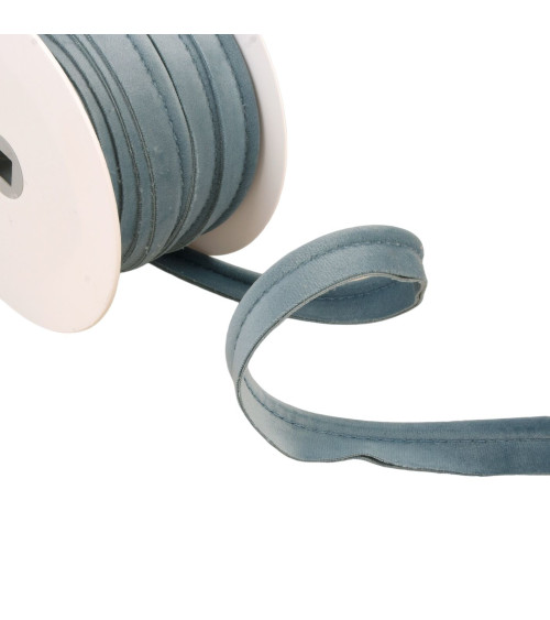 15m spool with lavender blue velvet piping 5mm